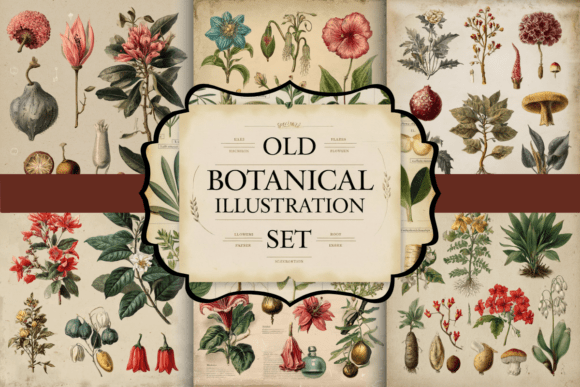 A Timeless Resource: The Old Botanical Illustration Set