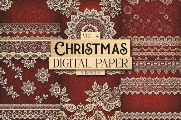 Christmas Digital Paper Vol. 4: Vintage Festive Style