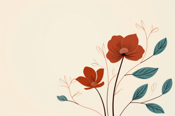 Elegant Poppies on a White Background: A Designer's Go-To Floral Asset