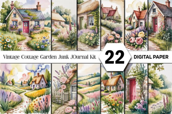 Embrace Nostalgia: The Vintage Cottage Garden Junk Journal Kit