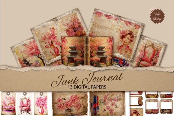 Embrace Wabi-Sabi: Crafting Stories with Sakura Watercolor Junk Journals