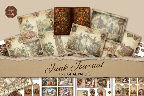 Old Time Junk Journal Paper Background: A Digital Sanctuary for Crafters