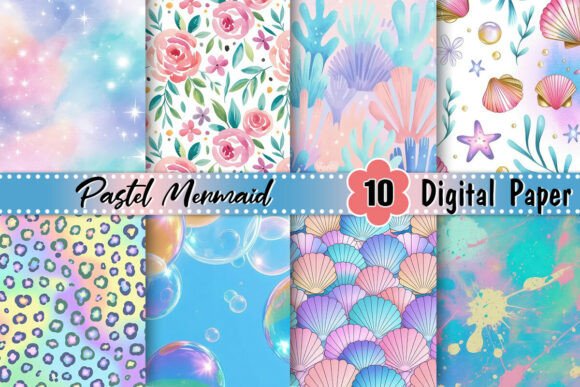 Pastel Mermaid Background: A Dive into Dreamy Digital Design