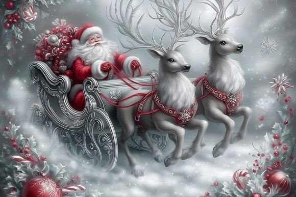 Santas Holiday Flight Bundle: Elevate Your Christmas Crafts