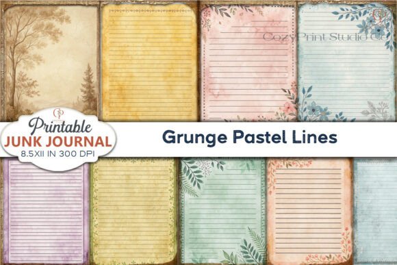 Soft Edges, Gritty Textures: The Appeal of Grunge Pastel Lines