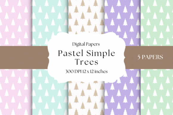 Soften Your Holiday Palette: The Pastel Simple Trees Collection