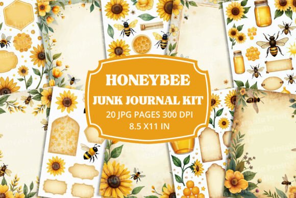The Beautiful Honeybee Junk Journal Kit: A Sweet Addition to Your Design Toolkit