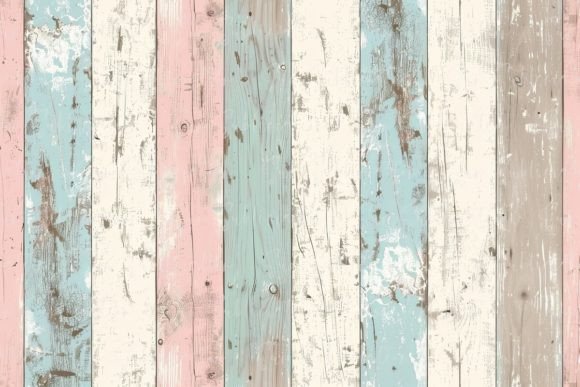 Unleash Your Creativity with a Vintage Pastel Wooden Planks Background