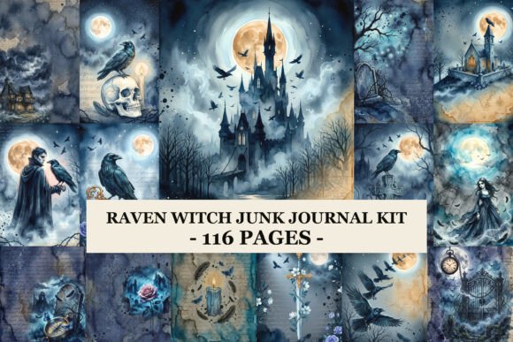 Unleash Your Inner Raven Witch: A Junk Journal Kit for Dark Creatives