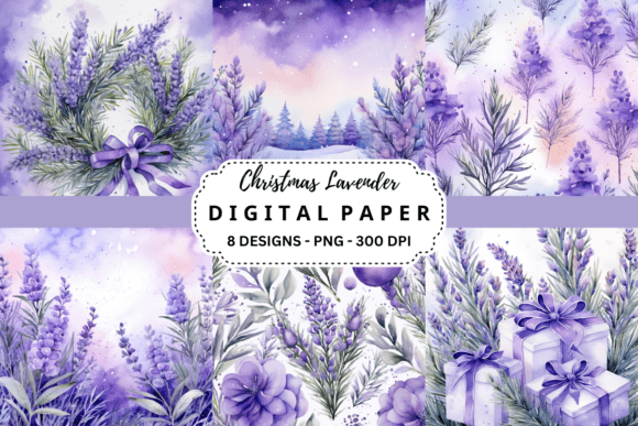 Watercolor Christmas Lavender: A Fresh Holiday Palette