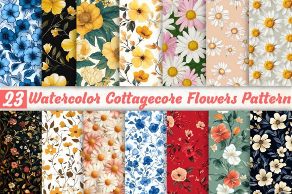 Watercolor Cottagecore Flowers Pattern: A Digital Designer's Guide