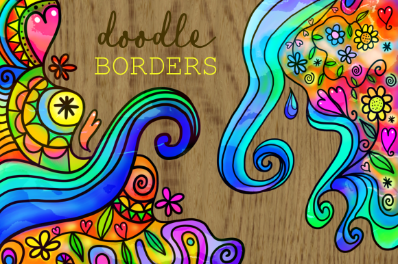 Watercolor Ink Folk Art Doodle Borders: A Creative Guide
