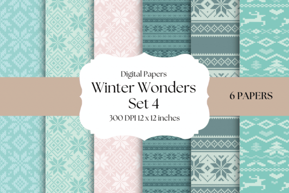 Winter Wonders Set 4: A Guide to Cozy Digital Papers